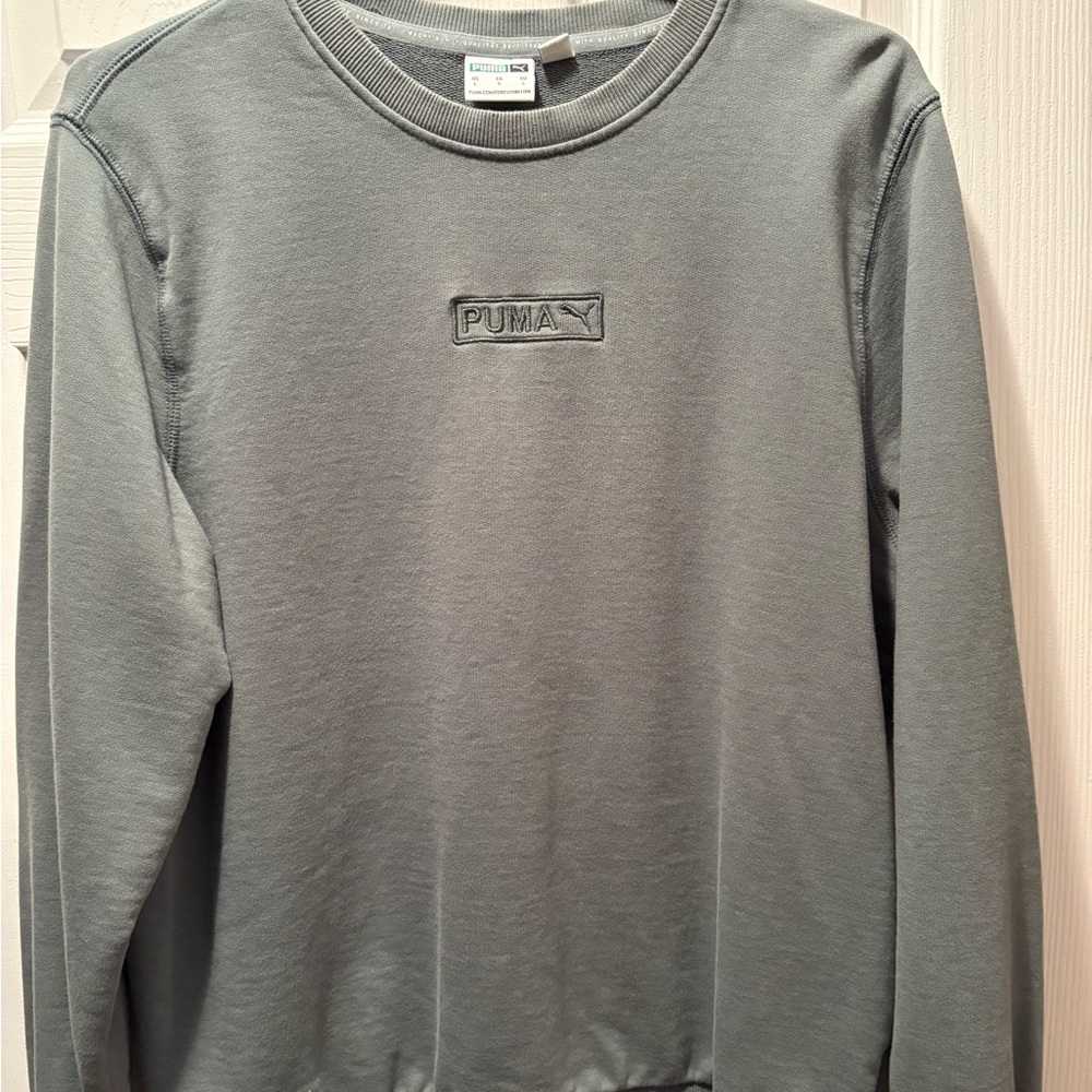 Puma Jade Green-Gray Sweatshirt